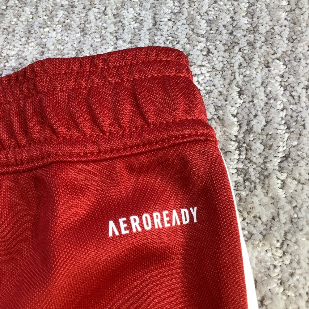 Adidas Tiro Essentials Youth Track Pants Red White Size Medium 11-12Y NWT - Picture 12 of 16